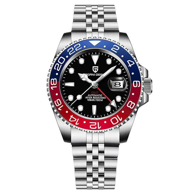 Men's GMT Automatic Watch Stainless Steel 40 mm