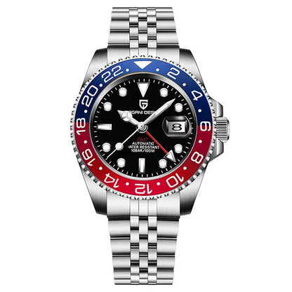 Men's GMT Automatic Watch Stainless Steel 40 mm
