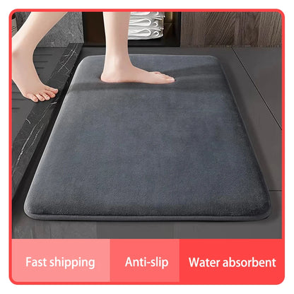Super Absorbent Bathroom Floor Mat – Non-Slip Suede