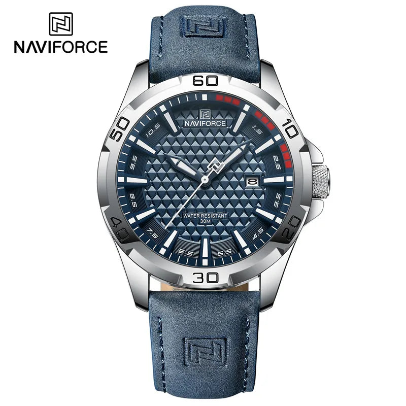 Men’s Quartz Sport Watch With PU Leather Strap