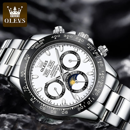 Men's Automatic Mechanical Watch Chronograph Luminous