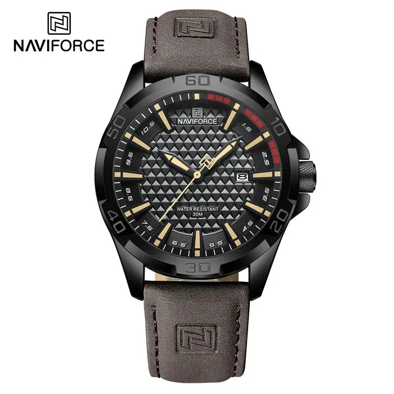 Men’s Quartz Sport Watch With PU Leather Strap