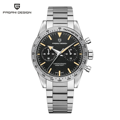 Men’s Retro Chronograph Quartz Watch With Sapphire Glass