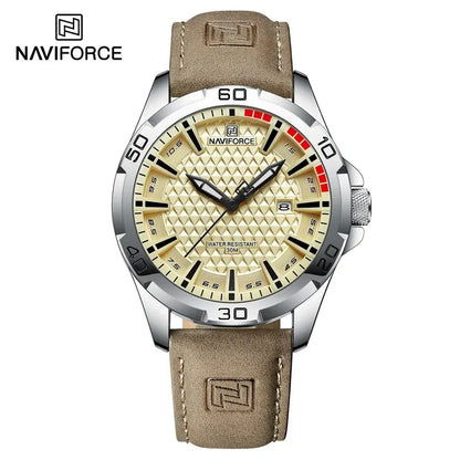 Men’s Quartz Sport Watch With PU Leather Strap