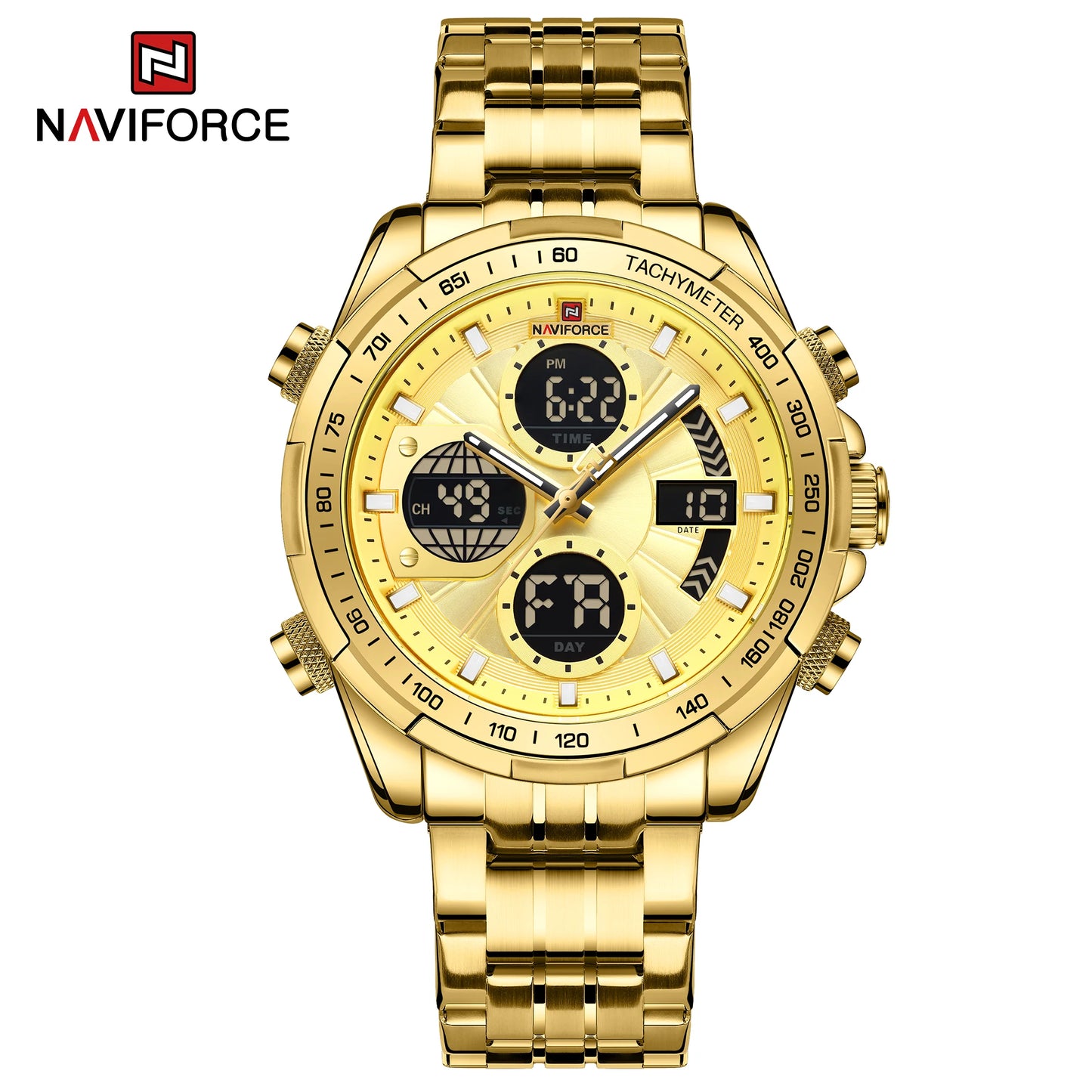 Men’s Military Chronograph Watch Quartz Analog-Digital