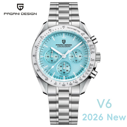 Men's Quartz Chronograph Watch Sapphire Crystal 100M