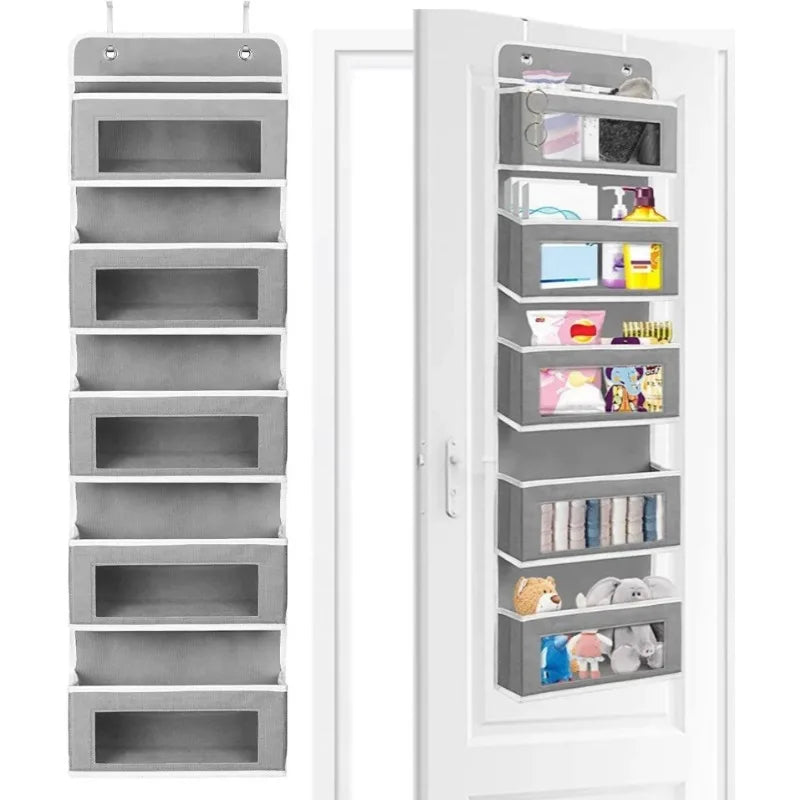 Over Door Hanging Organizer with 5 Large Storage Pockets