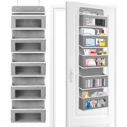 Over Door Hanging Organizer with 5 Large Storage Pockets