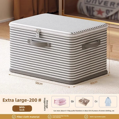 Foldable Lockable Storage Box for Wardrobes and Shelves