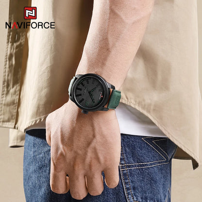 Men’s Sport Quartz Watch With PU Strap, 46 mm Dial
