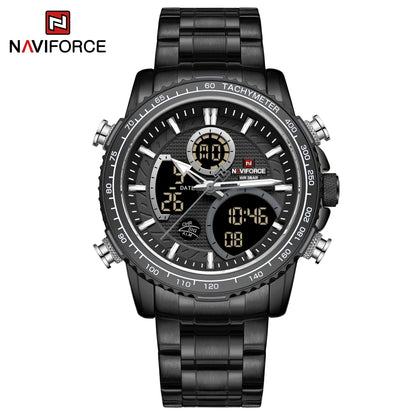 Men’s Analog-Digital Chronograph Watch Stainless Steel