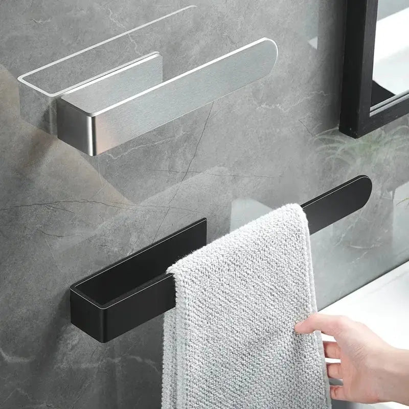 Self-Adhesive Stainless Steel Towel Bar for Bathroom