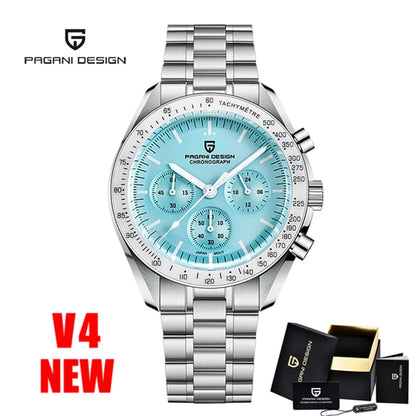 Men’s Moon Chronograph Watch Quartz 100M Waterproof