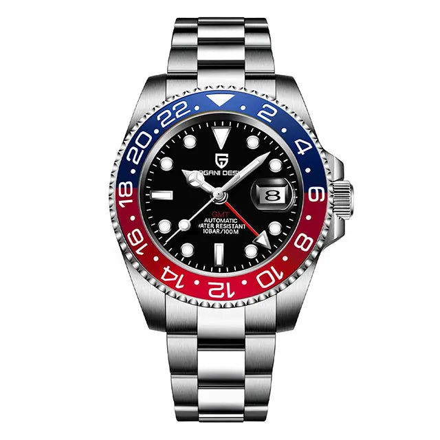Men's GMT Automatic Watch Stainless Steel 40 mm