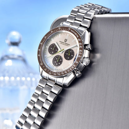 Men’s Vintage Quartz Chronograph Watch With Sapphire