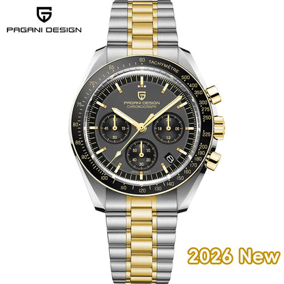 Men's Quartz Chronograph Watch Sapphire Crystal 100M
