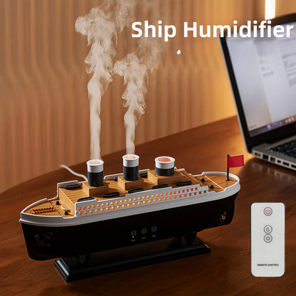 Titanic Ship Ultrasonic Humidifier With Remote Control