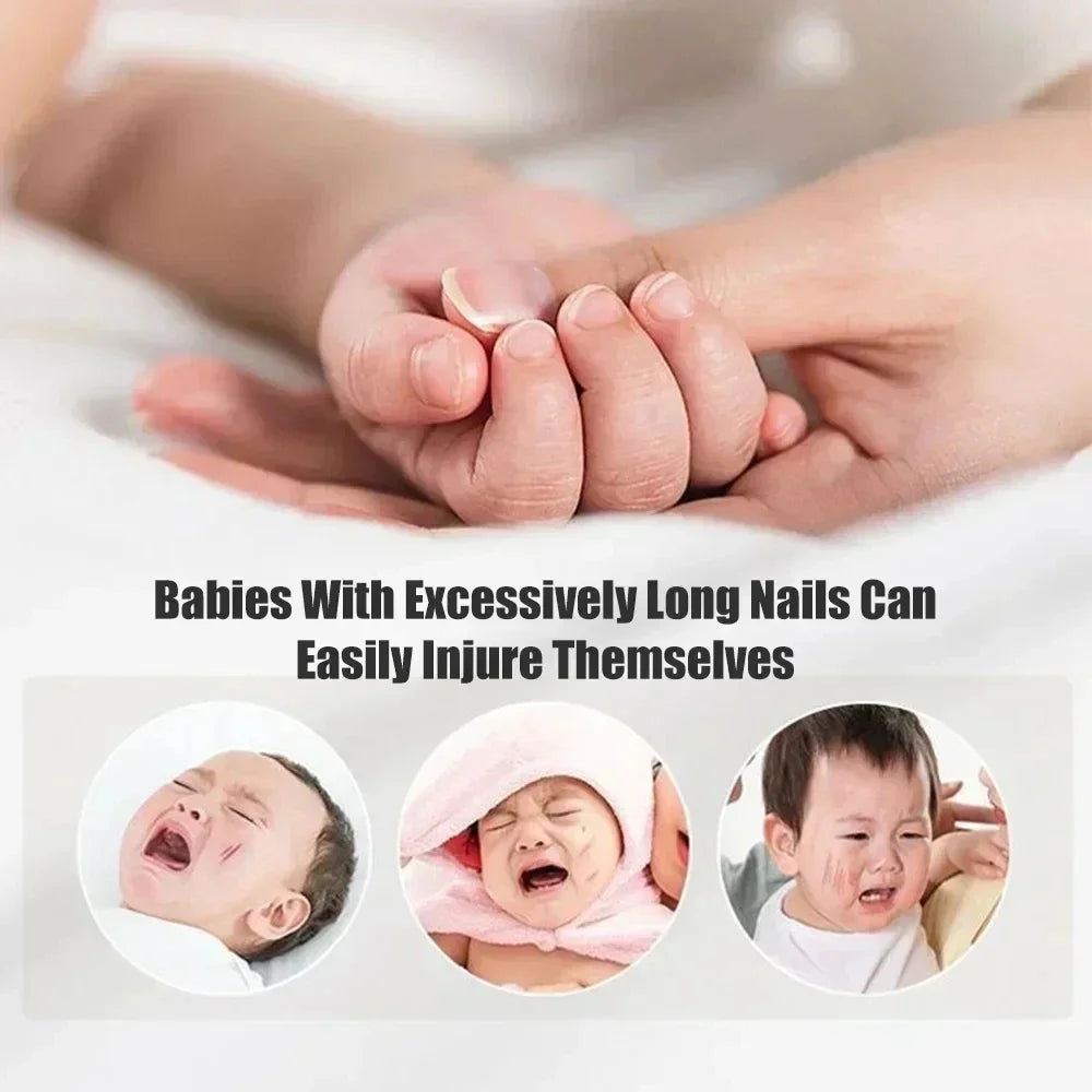 Electric Baby Nail Clipper With LED Light And Grinder