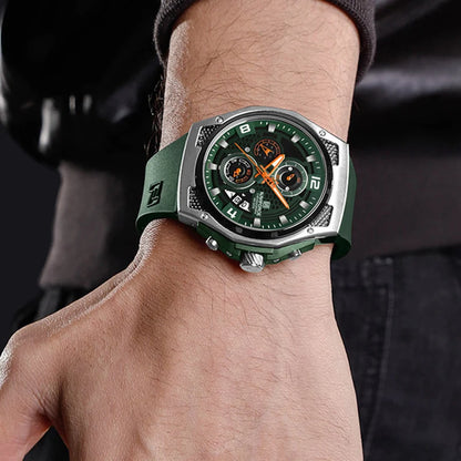 Men’s Sport Quartz Watch With Silicone Strap