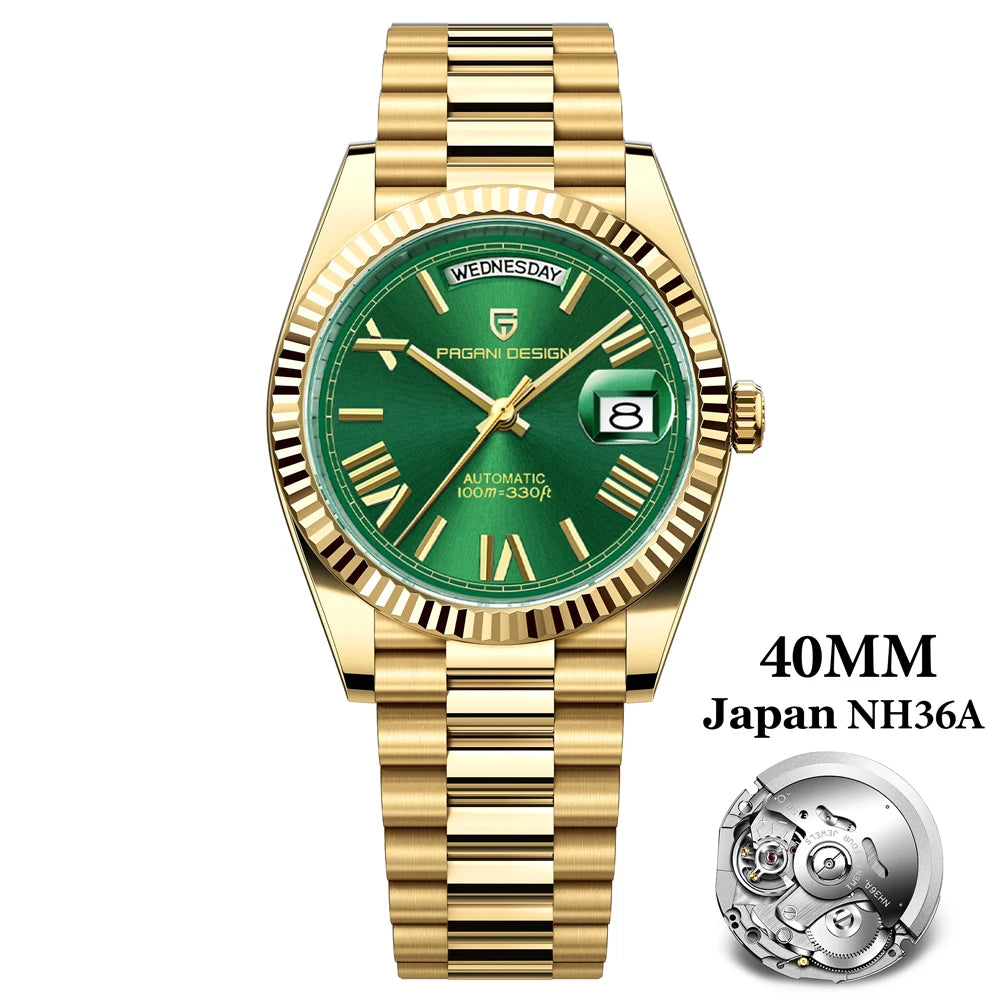 Men's Automatic Luxury Watch With Sapphire Crystal