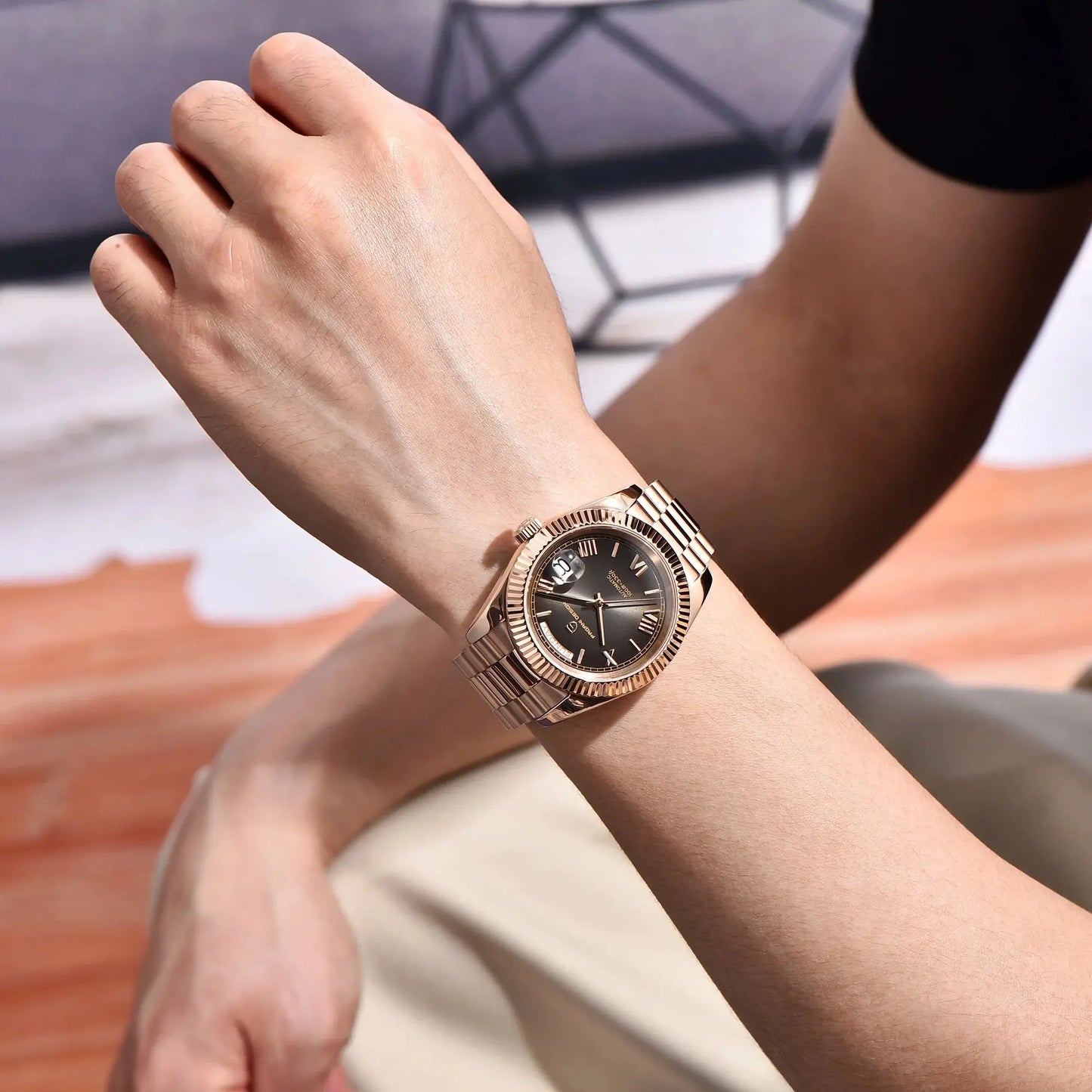 Men's Automatic Luxury Watch With Sapphire Crystal