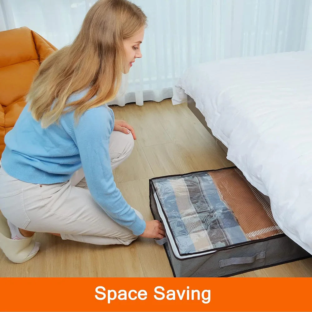 Underbed Non-Woven Storage Bag Clothing Organizer
