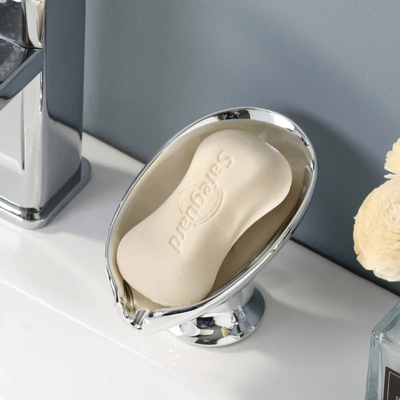 Ceramic Soap Dish With Drain – Elegant Bathroom Holder