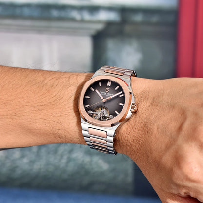 Men's Skeleton Automatic Watch With Sapphire Crystal