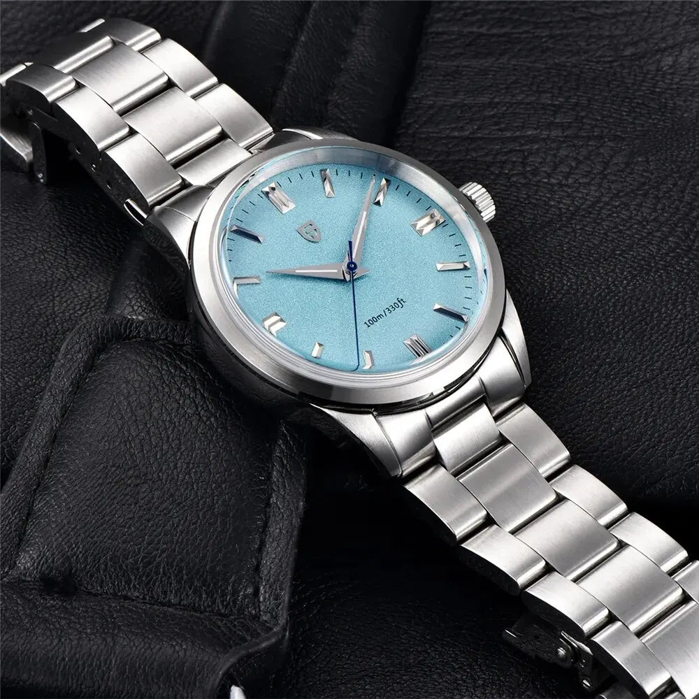 Men’s Sapphire Quartz Watch 38mm Stainless Steel 10ATM