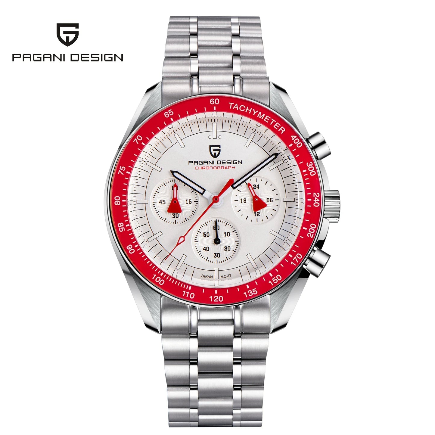 Men's Quartz Chronograph Watch Sapphire Crystal 100M