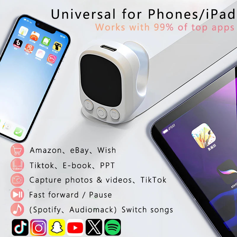 Bluetooth Ring Mouse Remote Control With Touchpad
