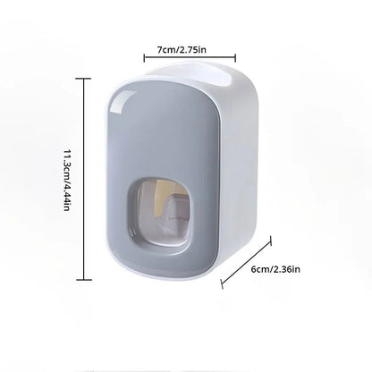 Automatic Toothpaste Dispenser With Wall-Mount Holder