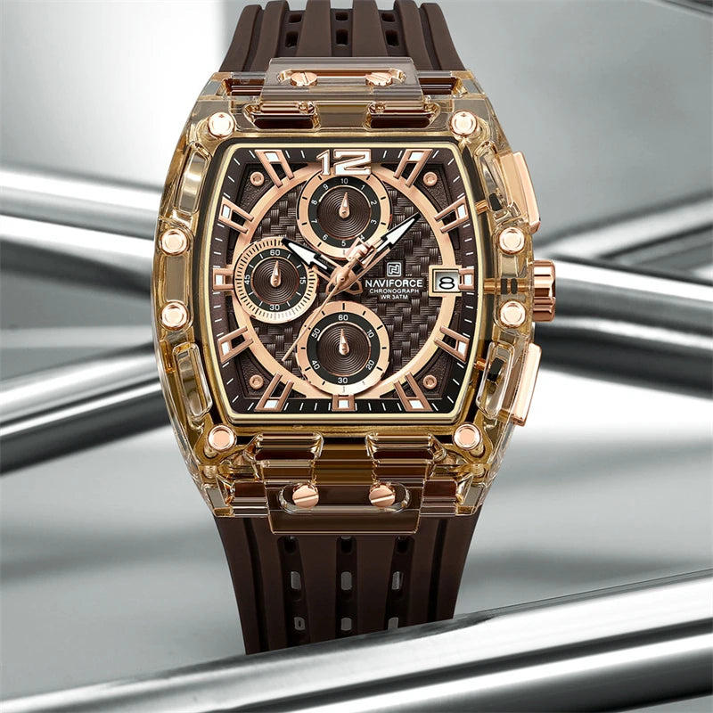 Men’s Sport Chronograph Quartz Watch 5ATM Waterproof