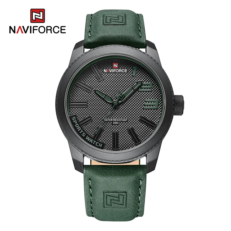 Men’s Sport Quartz Watch With PU Strap, 46 mm Dial