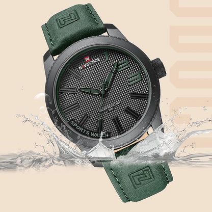 Men’s Sport Quartz Watch With PU Strap, 46 mm Dial