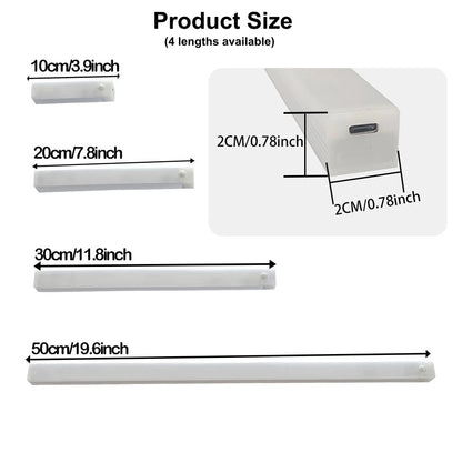 Rechargeable Motion Sensor LED Night Light Strip Bar
