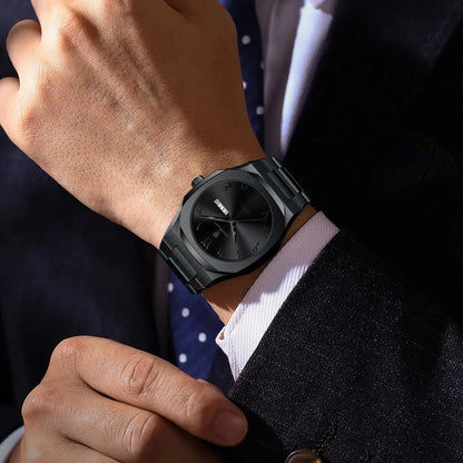 Men's Military Quartz Watch Stainless Steel Waterproof