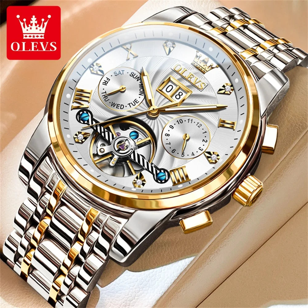 Men’s Automatic Tourbillon Luxury Mechanical Watch