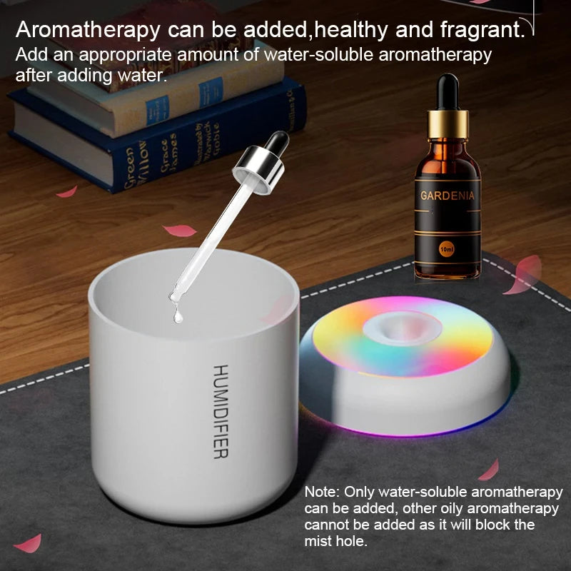 Mini USB Cool Mist Humidifier And Aroma Diffuser