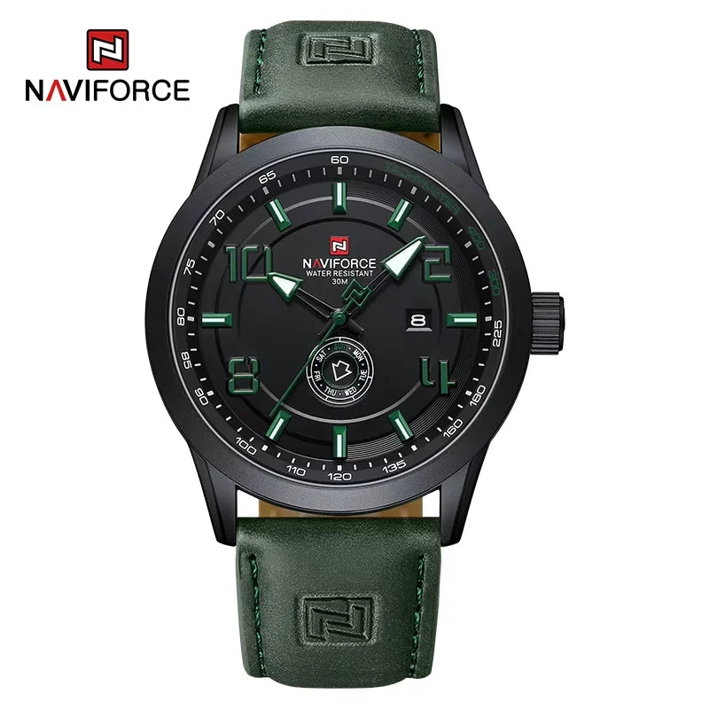 Men’s Sport Quartz Watch With PU Leather Strap