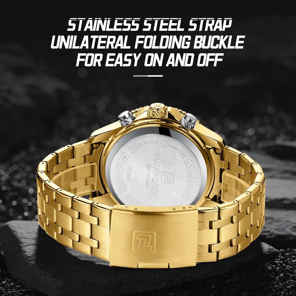 Men’s Analog-Digital Sports Watch Stainless Steel