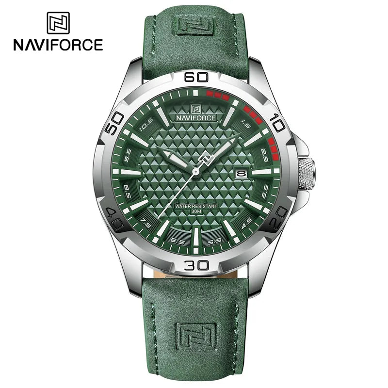 Men’s Quartz Sport Watch With PU Leather Strap