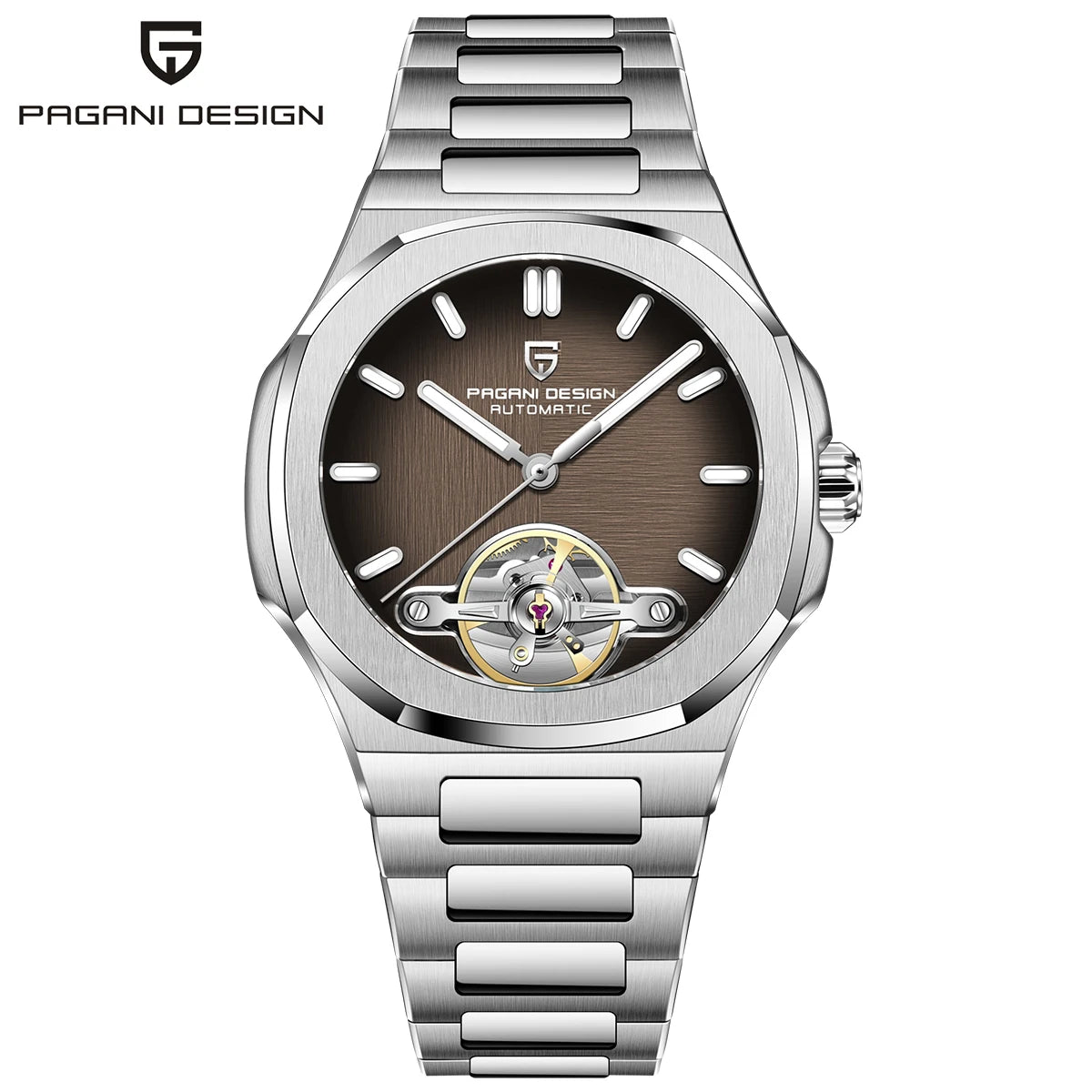 Men's Skeleton Automatic Watch With Sapphire Crystal