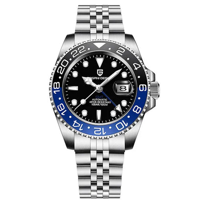 Men's GMT Automatic Watch Stainless Steel 40 mm