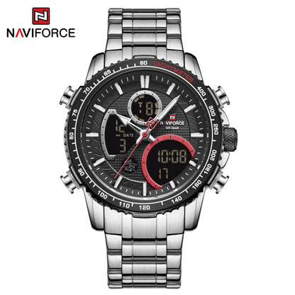 Men’s Analog-Digital Chronograph Watch Stainless Steel