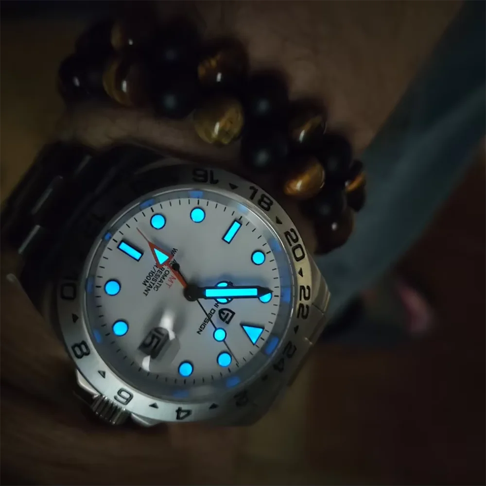 Vintage Automatic GMT Men’s Watch With Sapphire Crystal
