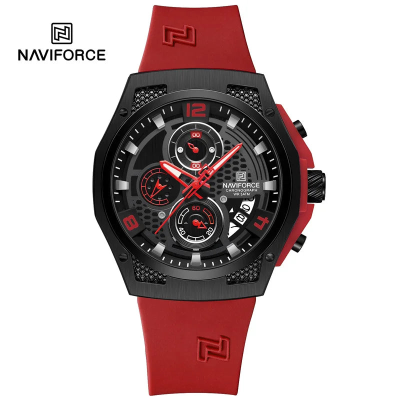 Men’s Sport Quartz Watch With Silicone Strap