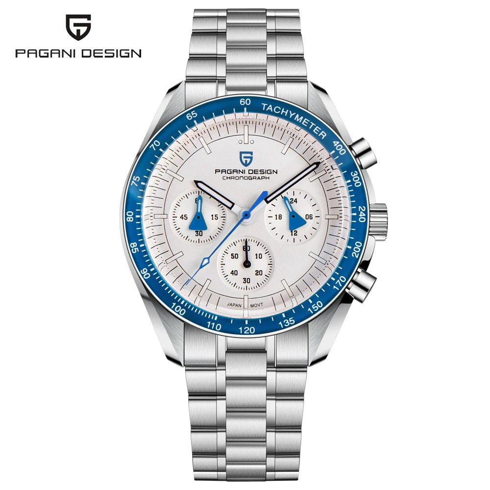 Men’s Moon Chronograph Watch Quartz With Sapphire