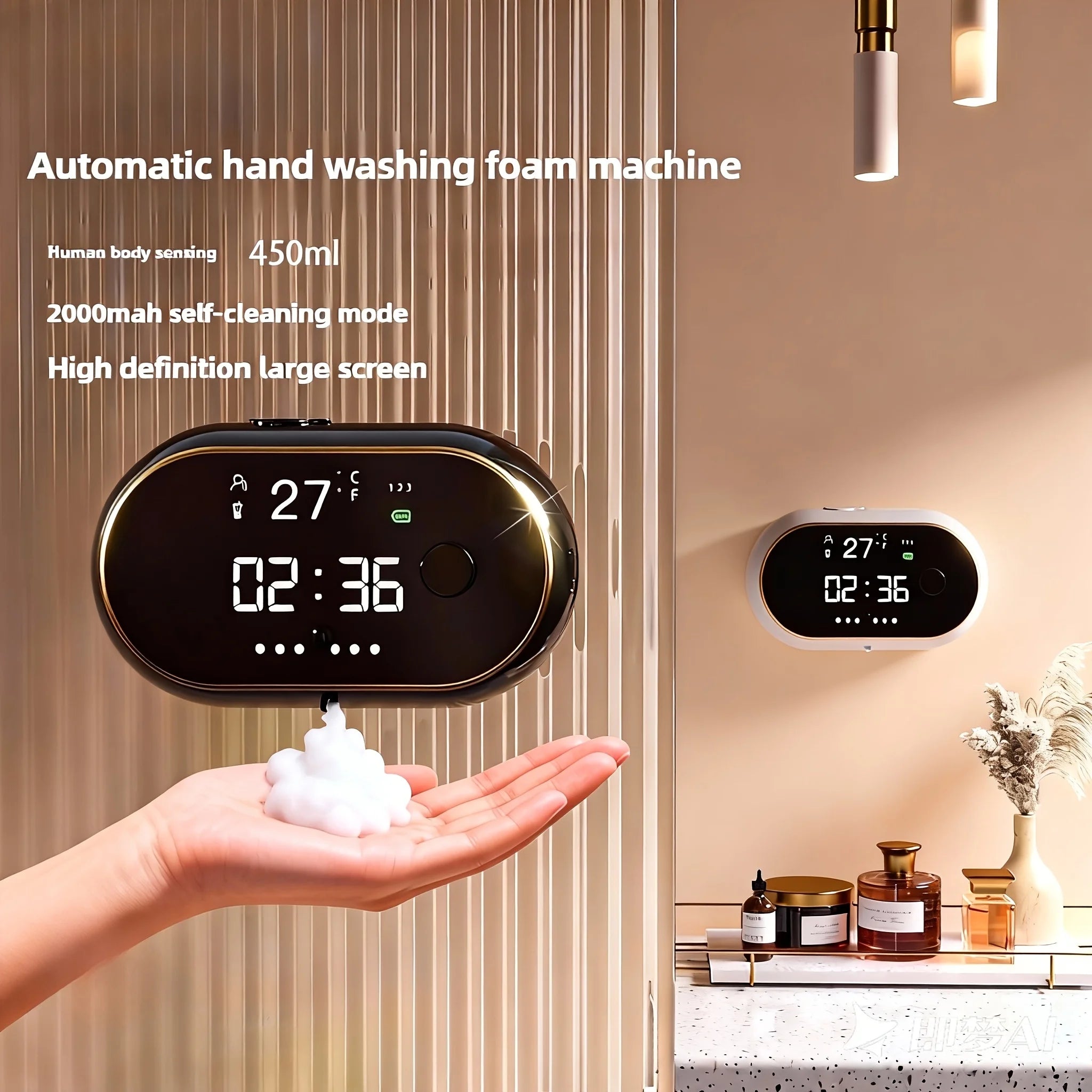 Automatic Foaming Soap Dispenser – Wall-Mounted, 400 ml