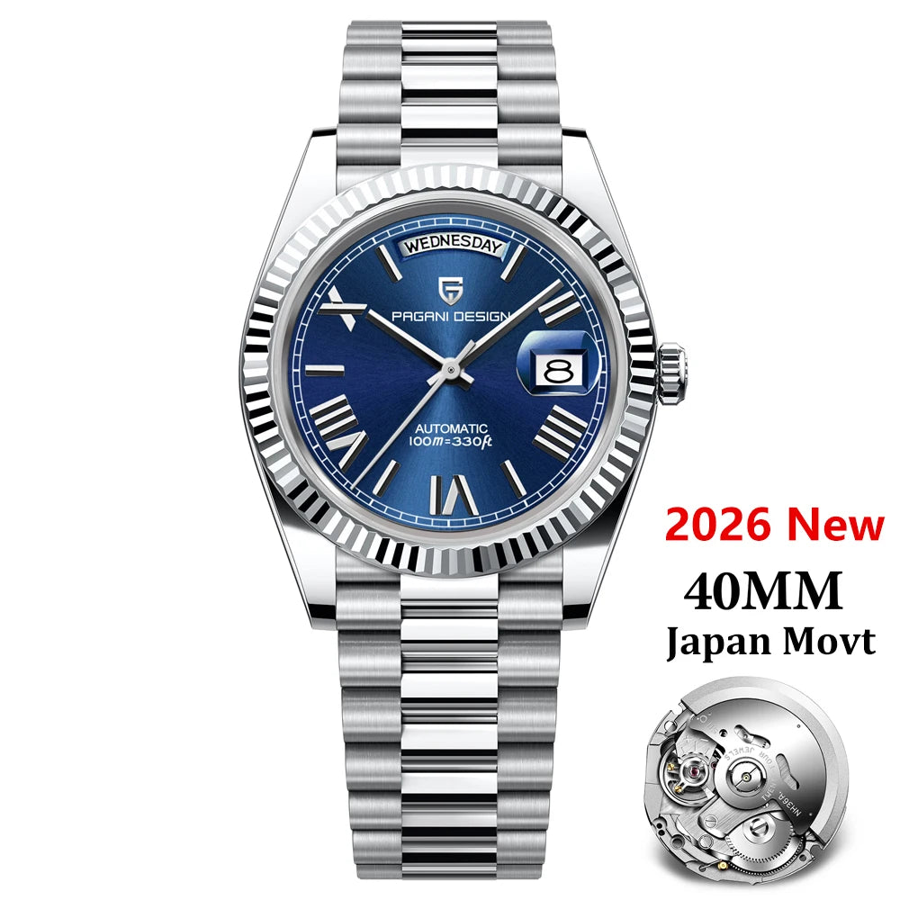 Men's Automatic Mechanical Watch With Sapphire Crystal